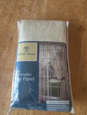 Whole Home One 84" Versailles Lace Beige Panel